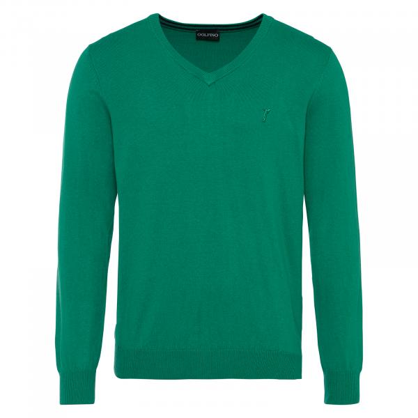 GOLFINO Men's knitted sweater made from a blend of cotton and cashmere wool